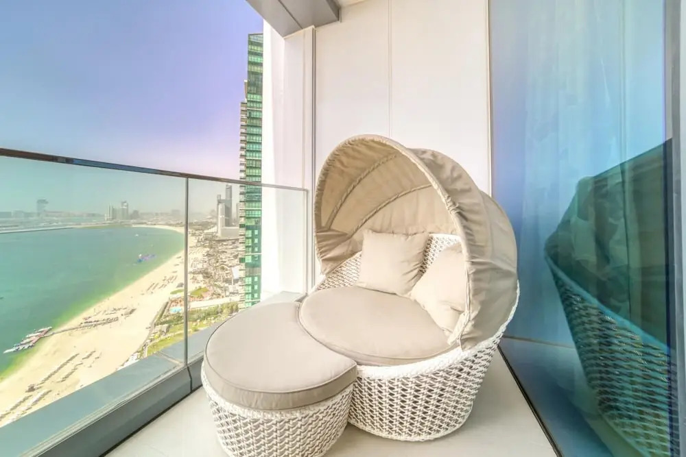 Picturesque Balcony and Beach Haven at Address JBR