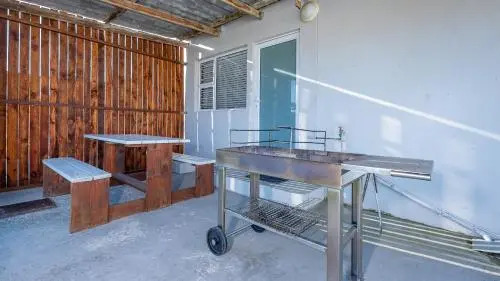 Secure garden flat