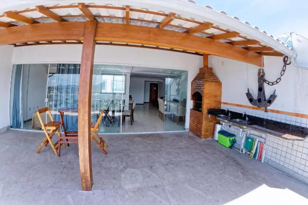 Cobertura c/ vista para o mar e montanhas, churrasqueira, 4 quartos 2 Vg garagem
