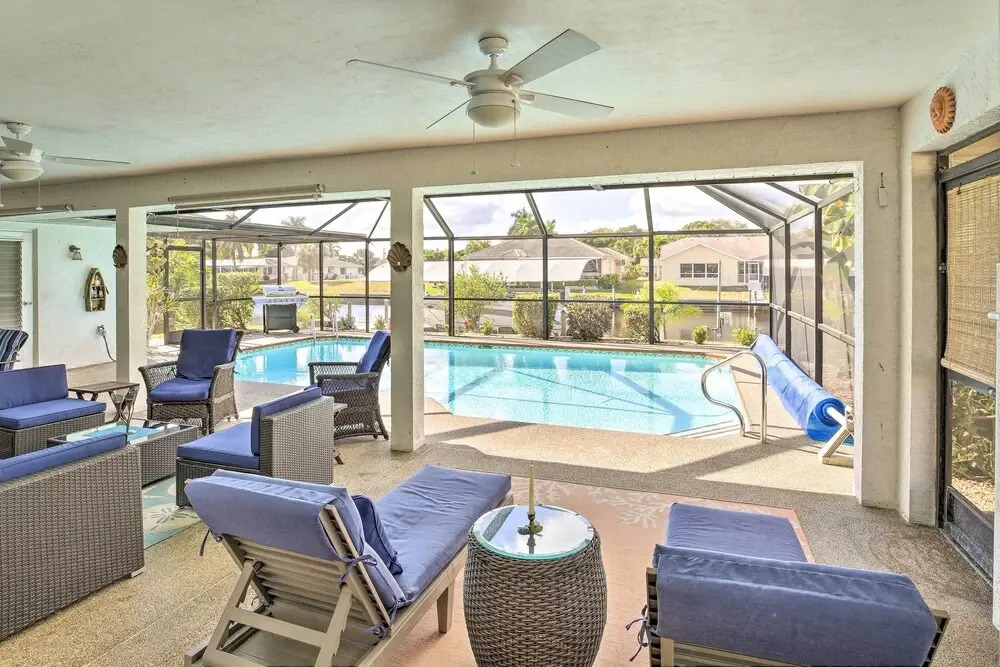 Dock Access & Pool: Cape Coral Retreat