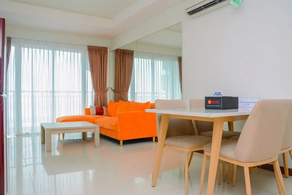 Homey and Posh 2BR Apartment at Green Bay Pluit By Travelio