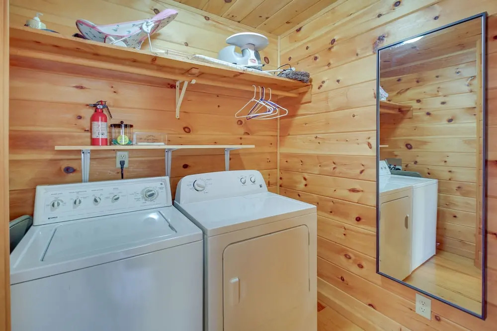 Riverfront Cabin w/ Wraparound Decks & Fire Pit!