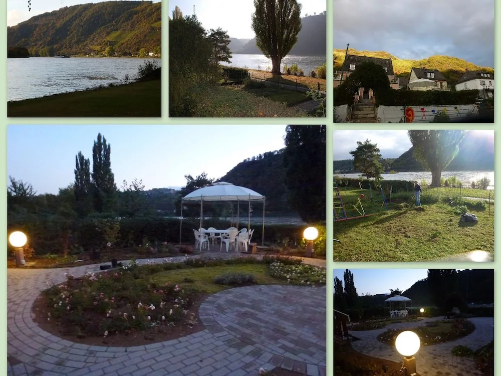 Amazing Holiday Home Directly on the Rhine With Roof Terrace and a Large Garden