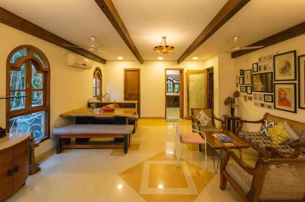 SaffronStays Birdsong - 3BR pet-friendly villa with lawns, treetop terraces, gazebo dining & tennis court