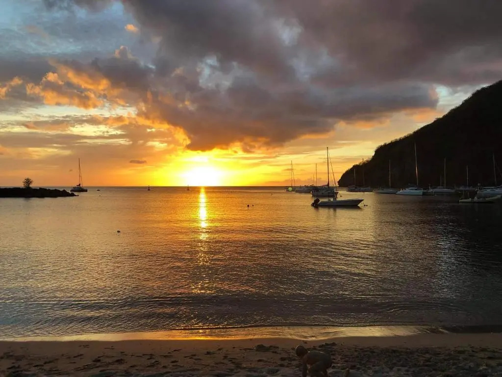Au coucher du soleil