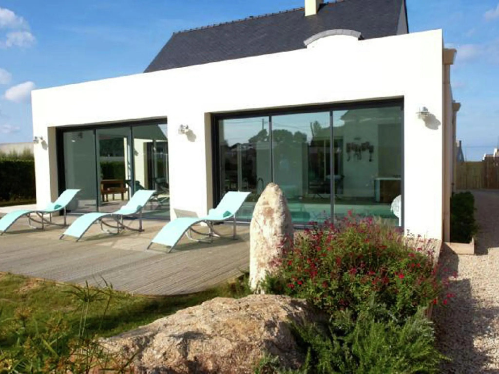 Modern and luxurious villa with a heated indoor private swimming pool