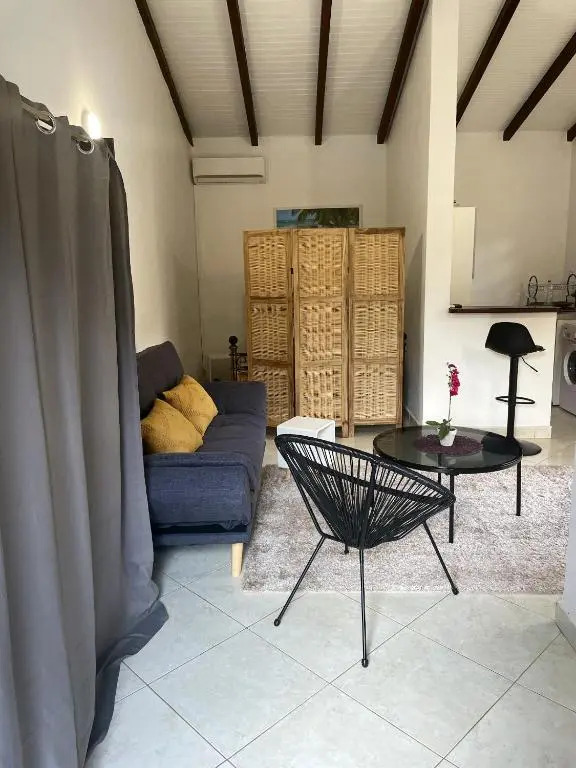 Appartement d'une chambre avec piscine partagee jardin clos et wifi a Le Gosier a 8 km de la plage