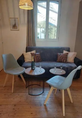 Les Belles Terrasses Dieppe ,3 appartements , LE VEGETAL de 1 à 8 personnes , LE TROPICAL de 1 à 6 personnes , LE FLORAL avec TERRASSE de 1 à 3 personnes , quartier calme au stationnement gratuit à coté de lavenue verte
