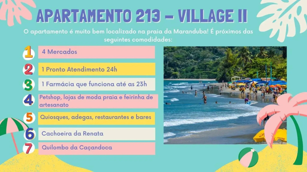 Apartamento Ubatuba 150m do mar Maranduba