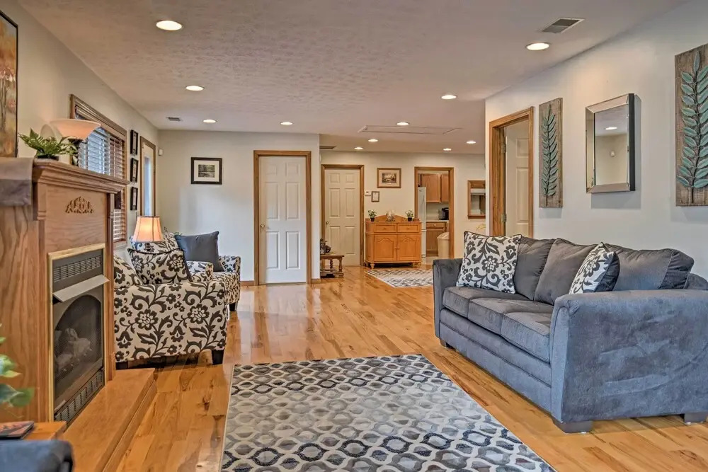 Riverfront Elkins Home w/ Fireplace & Deck!