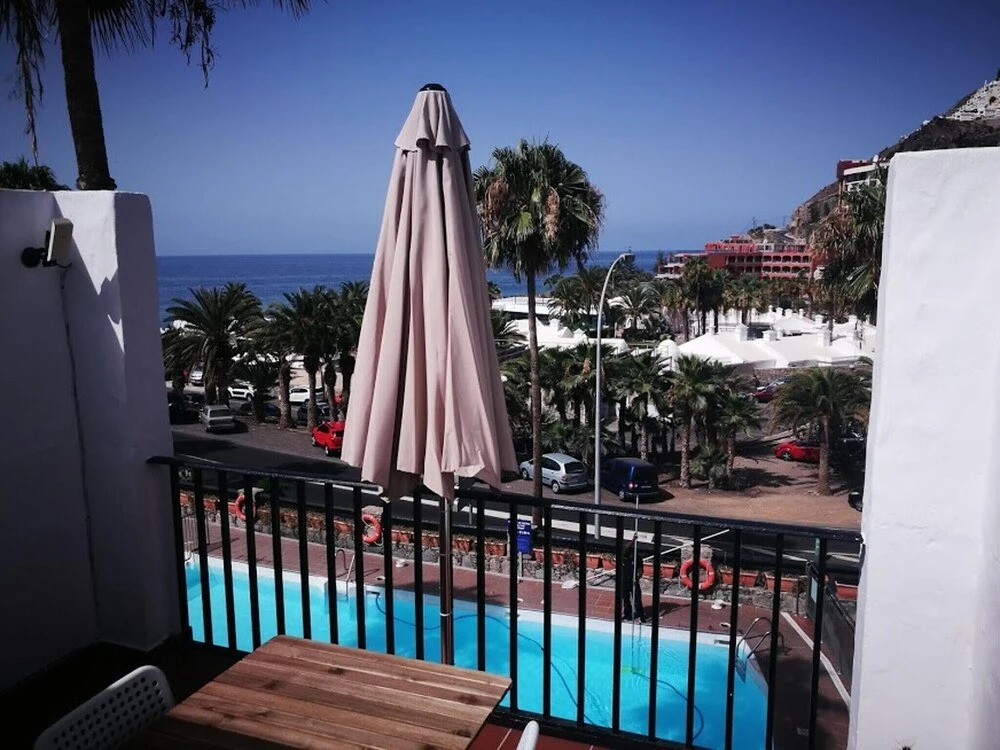 Apartment With one Bedroom in Mogán, With Wonderful sea View, Pool Acc