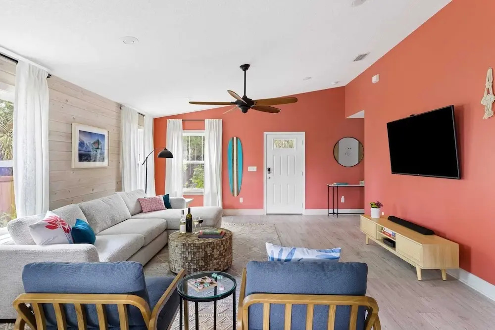 Deck Lounge w/ Hot Tub, Fire Pit, & Garage Game Room Hidden Grove by Avantstay
