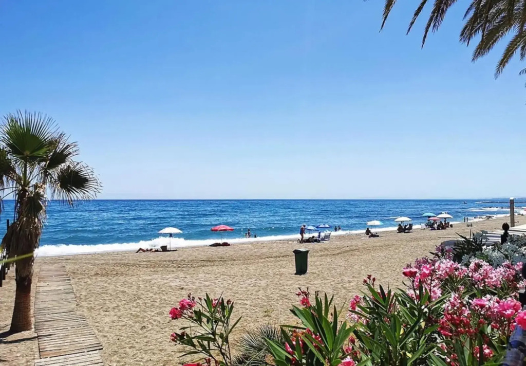 Marbella downtown next to the sea