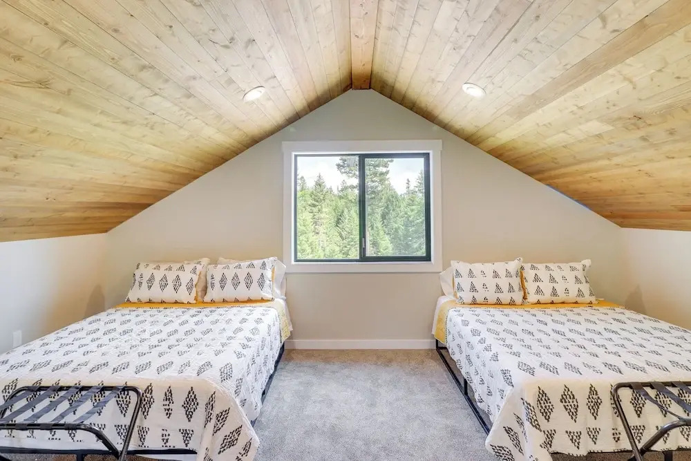 Modern Lakeside Cabin w/ Mountain Views & Hot Tub!