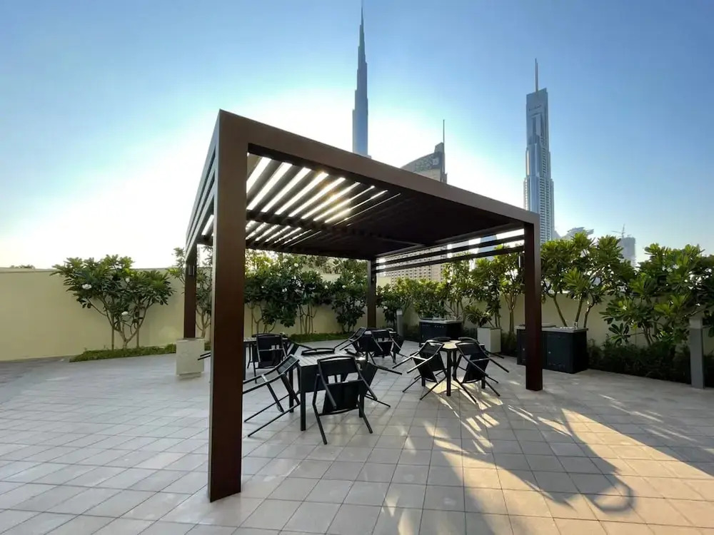 Silkhaus Elegant Pad With Balcony Pool Gym