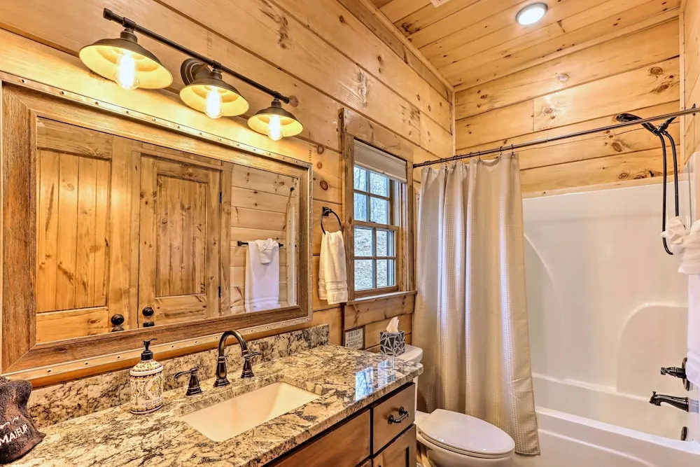 Coosawattee River Resort Cabin w/ Private Hot Tub!