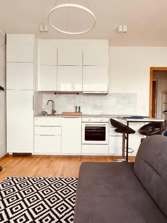 White Pearl Studio with parking in Holešovice