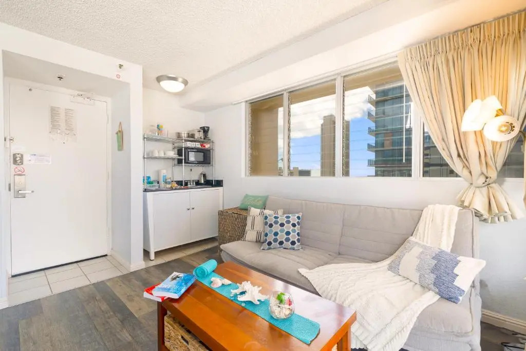 Beautiful Studio in Aloha Surf | Partial Ocean & Mountain Views | 12th Floor | Free WiFi