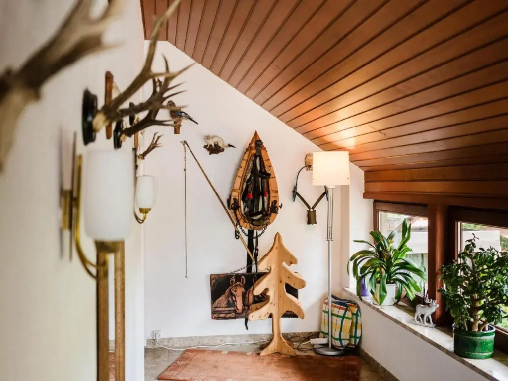 weißer Hirsch im Haus Sabine
