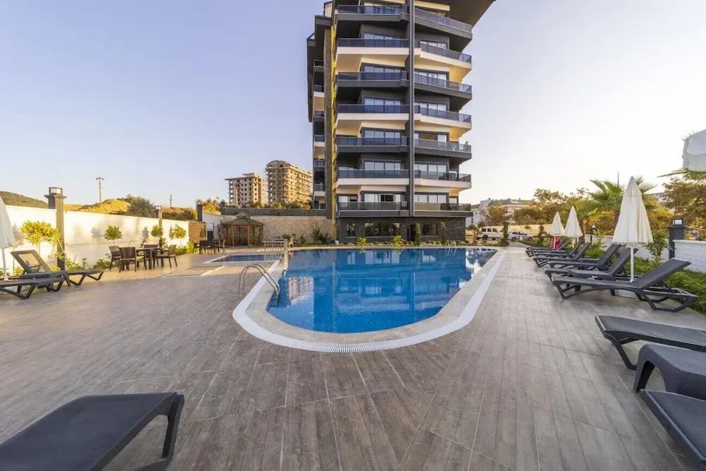 Flat With Shared Pool Hammam and Sauna in Alanya