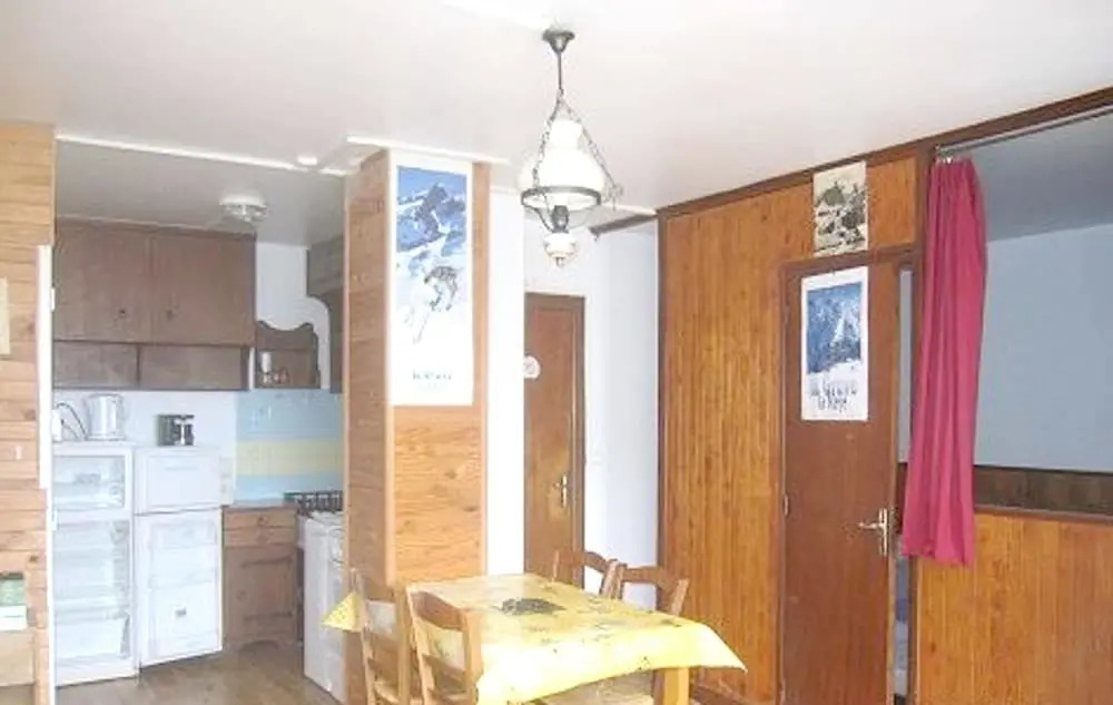 Studio in La Grave, With Wonderful Mountain View, Furnished Terrace an