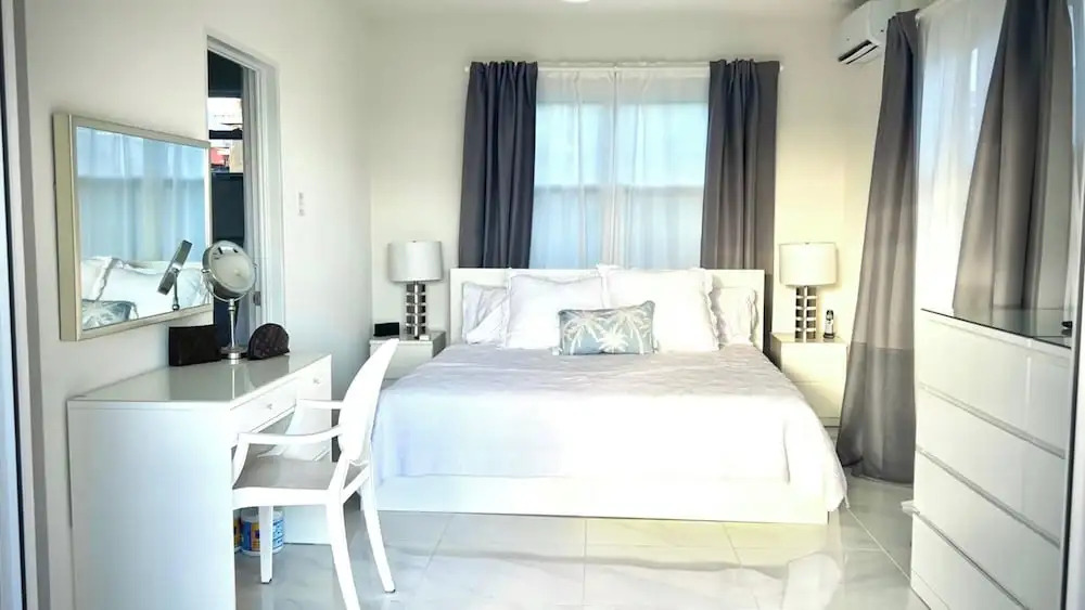 Kick back and relax in this calm, stylish space