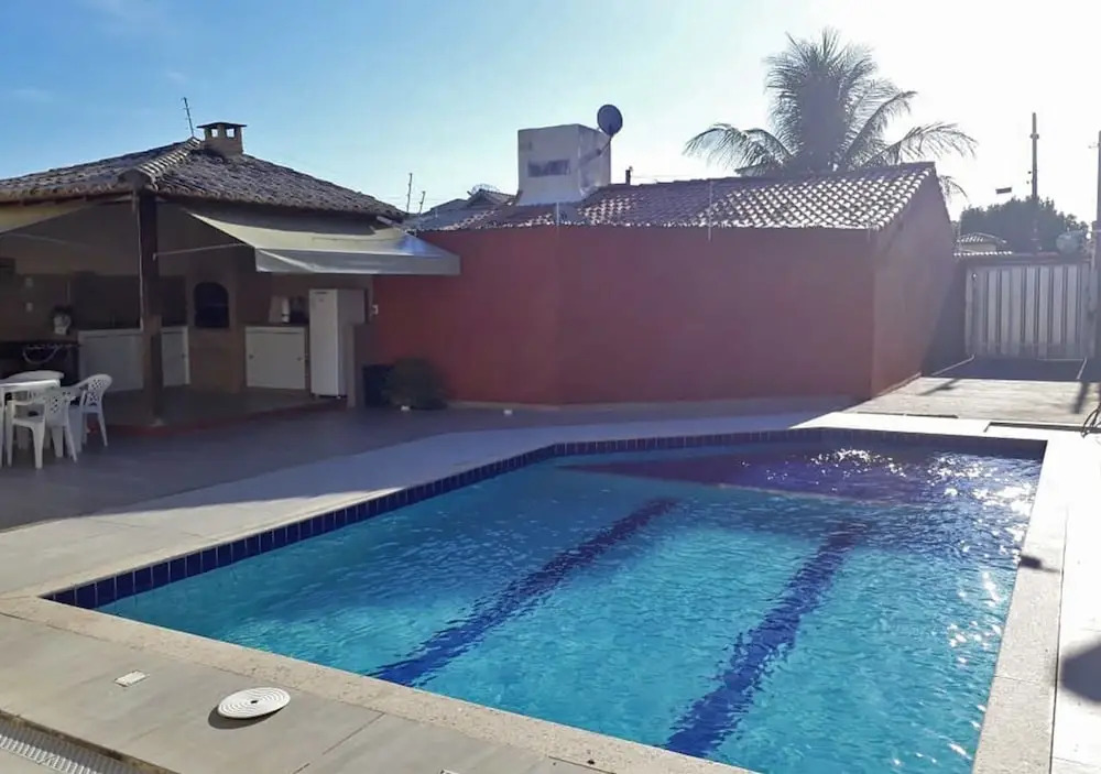 Casa com 4 quartos, piscina, churrasqueira na Praia de Mundaí