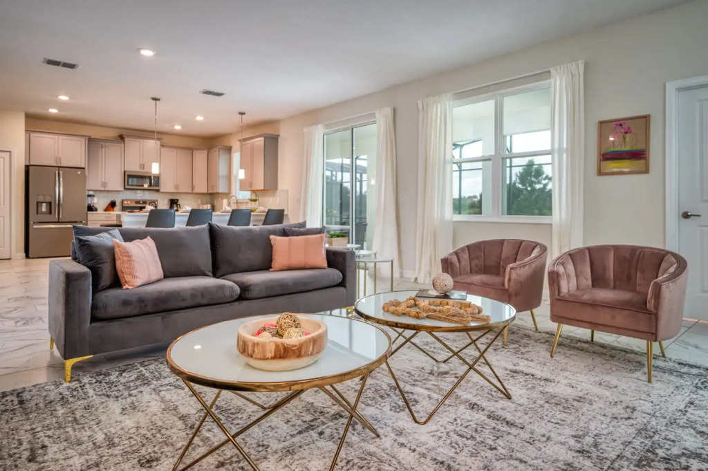 Spacious home near Disney with private pool and game room