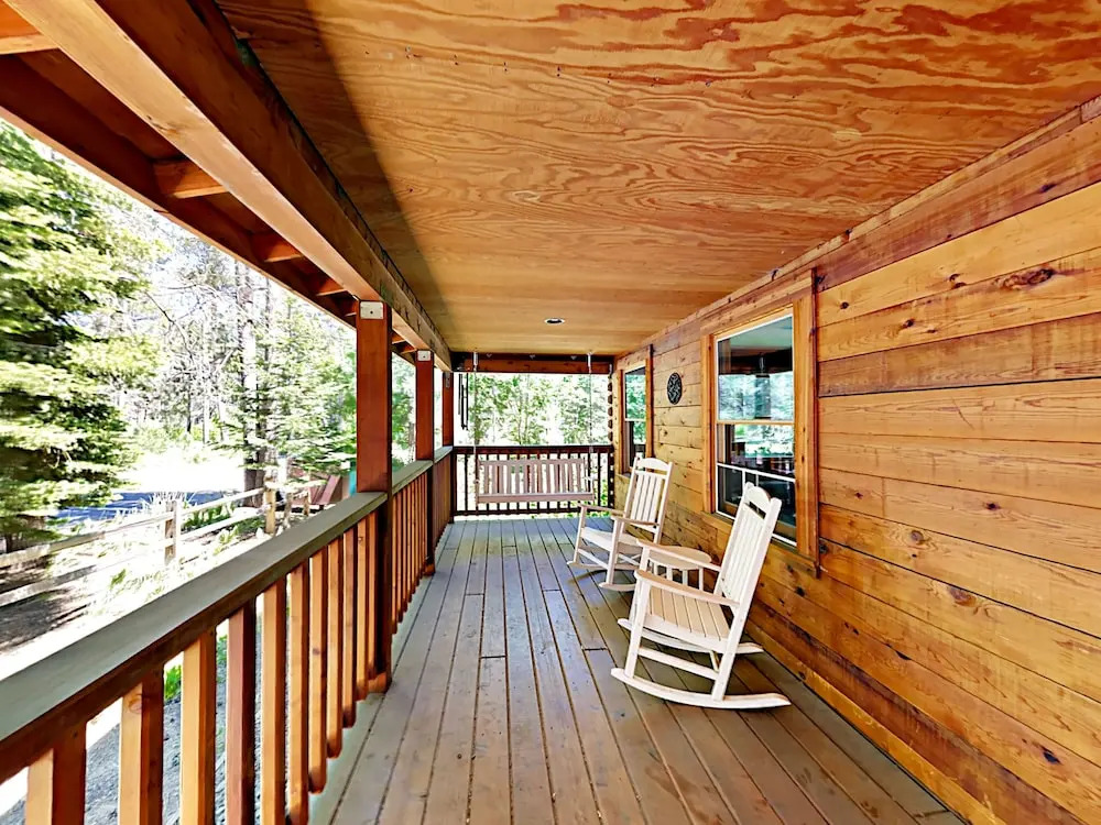 Modern Cedar Log Cabin w Hot Tub by RedAwning
