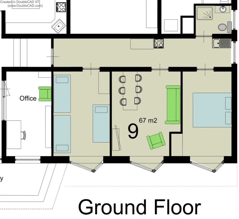 Apartmenthaus am Waldrand- Küche - Frühstück - Balkon