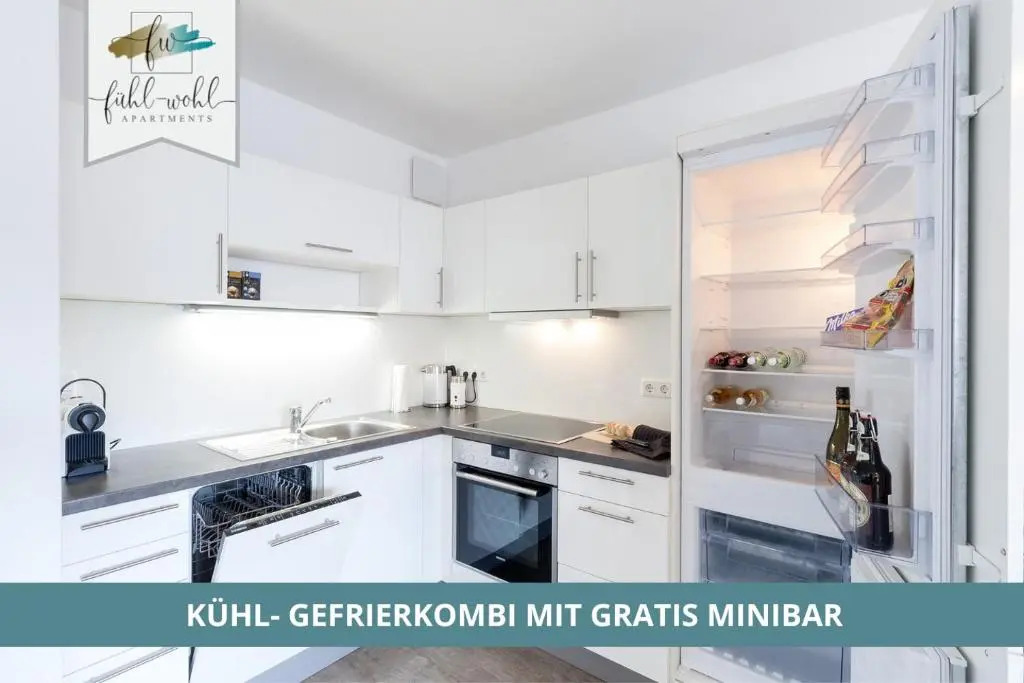 Apartment am Hofgarten - 2 Zi Küche, Duschbad, Balkon und Parkplatz
