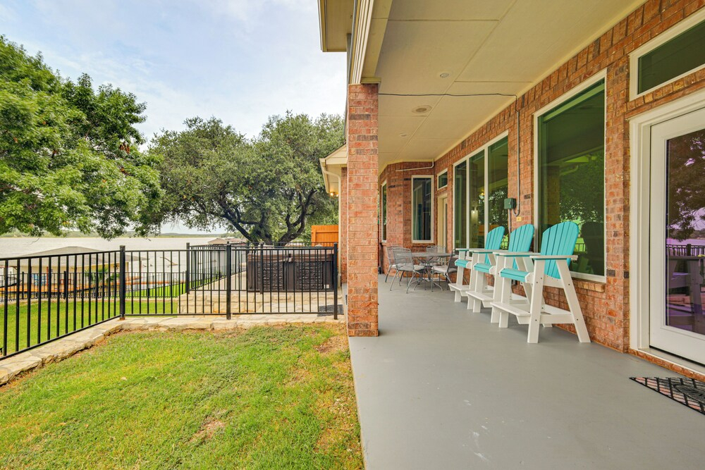 Luxe Lakefront Home in Granbury w/ Hot Tub & Dock