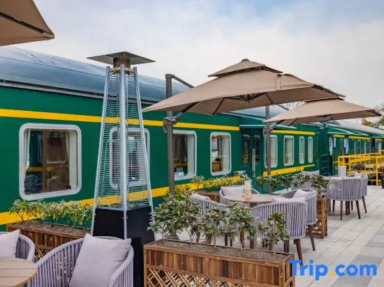 Green Train Leisurely Time