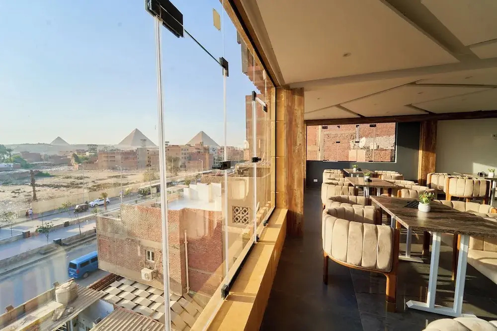 Pharaonic pyramids view