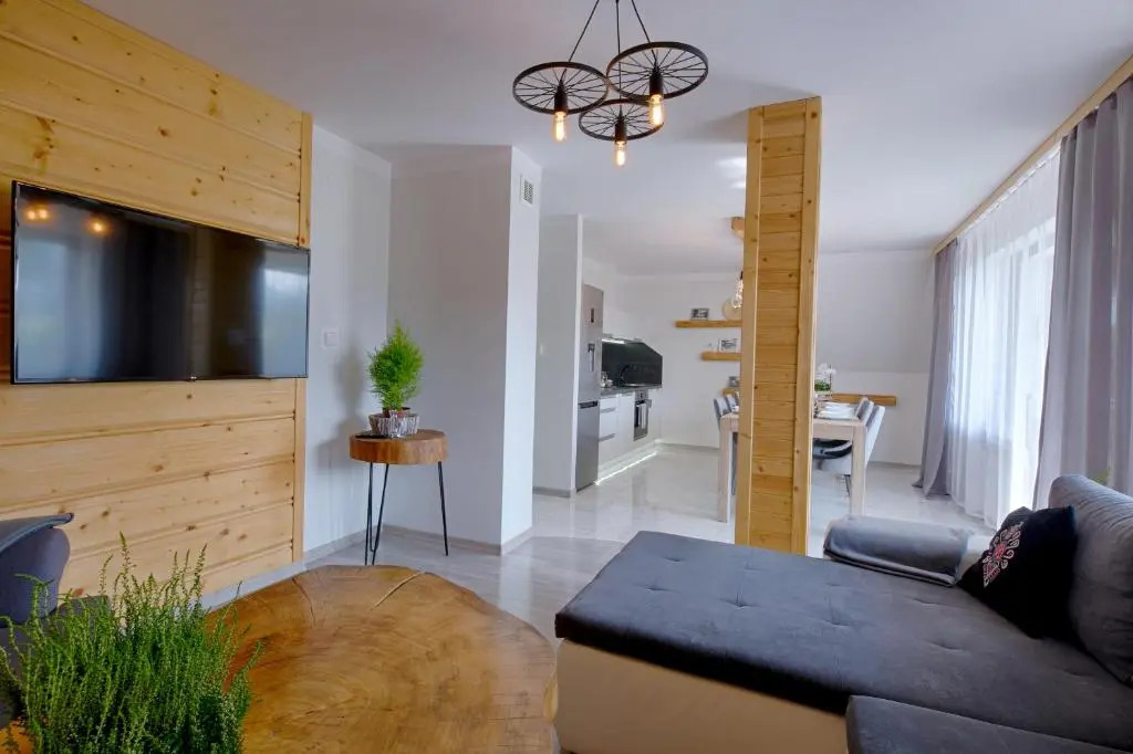 Apartament Góralska Ostoja prywatne wejście widok na Tatry