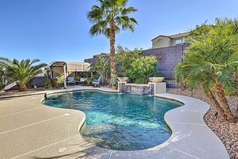 Luxe Goodyear Home w/ Serene Backyard & Game Room