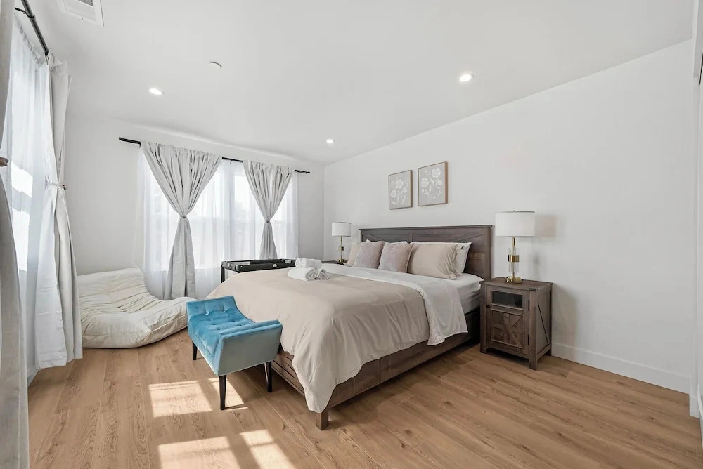 Spacious 8BR Home with AC & Parking