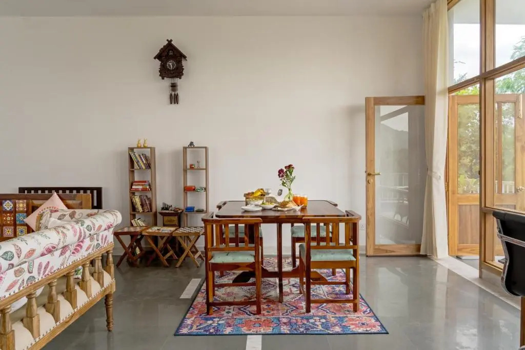 SaffronStays Villa Bougain - 2BR hill-view villa with plunge pool, Veg BBQ, birdwatching & serene garden sit-outs