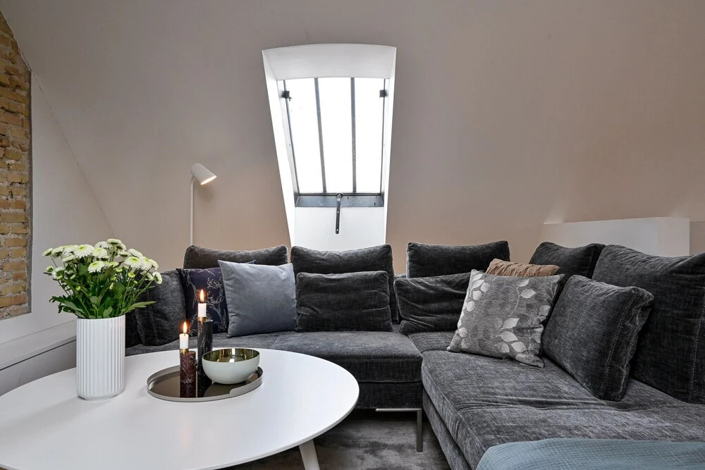 Fantastic Duplex Apartment with Modern Danish Design Furniture
