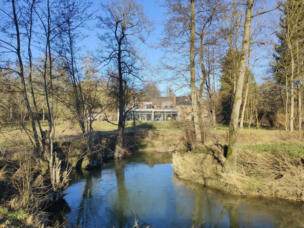 Water mill in Baillonville with swimming pool and sauna