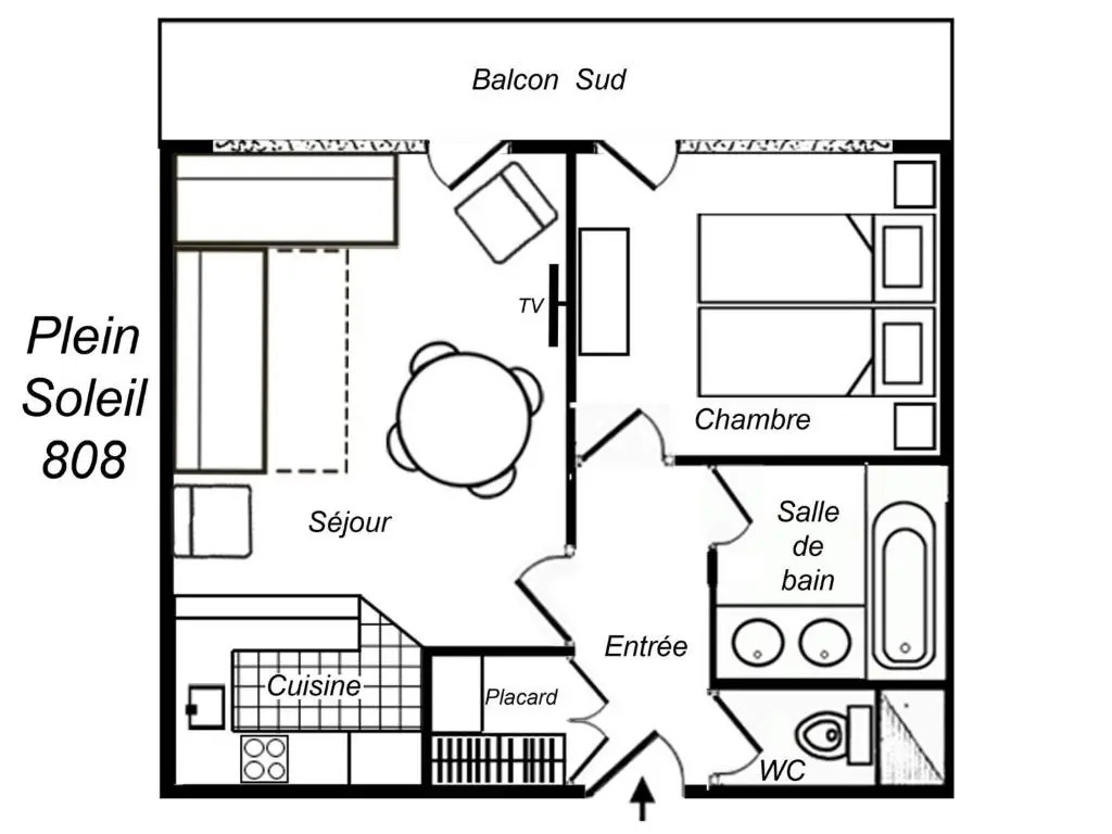 Appartement Méribel, 2 pièces, 5 personnes - FR-1-182-20