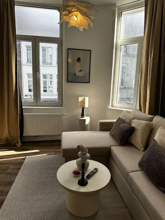 Stylish 1BR plus LR Apt Ghent Castle