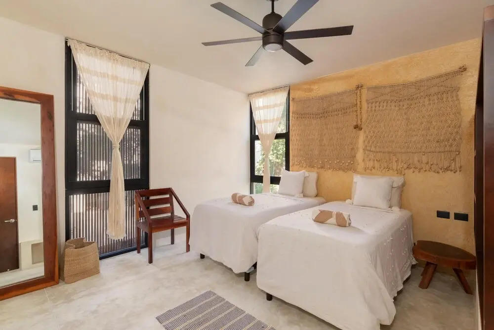Stunning 2BR Boho Style Private Pool Garden Gated Community 24 7 Security Concierge