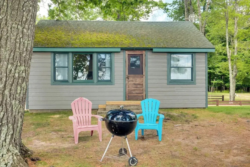 Dock + Views: Wooded Cabin on South Twin Lake