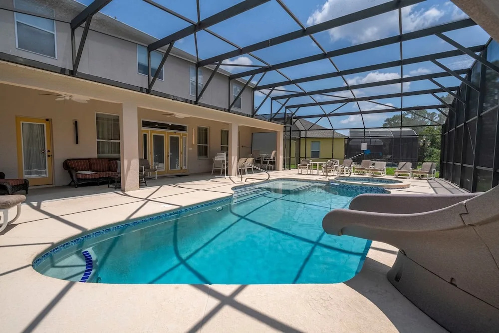 Enjoy Your own Water Slide and Free Pool Heat if you Stay in November