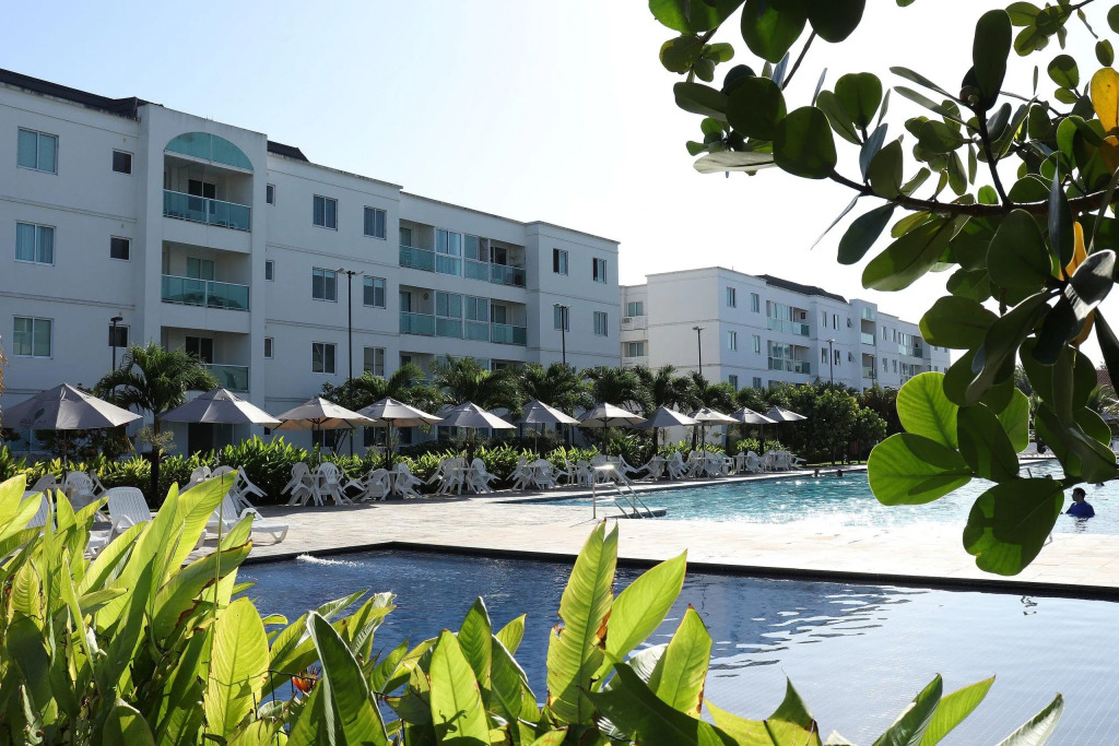 Apartamento Frente Piscina Térreo no Palm Village em Porto de Galinhas - Eco11