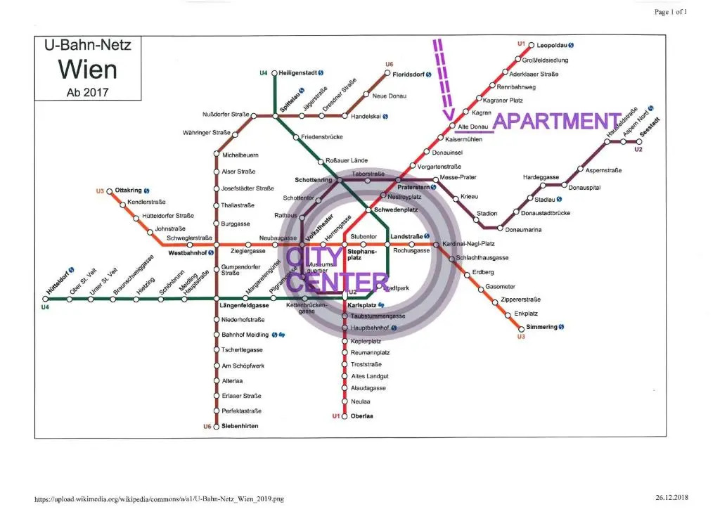 ZENTRUMNAH direkt an UBAHN bei UN-VIC und am BADESTRAND