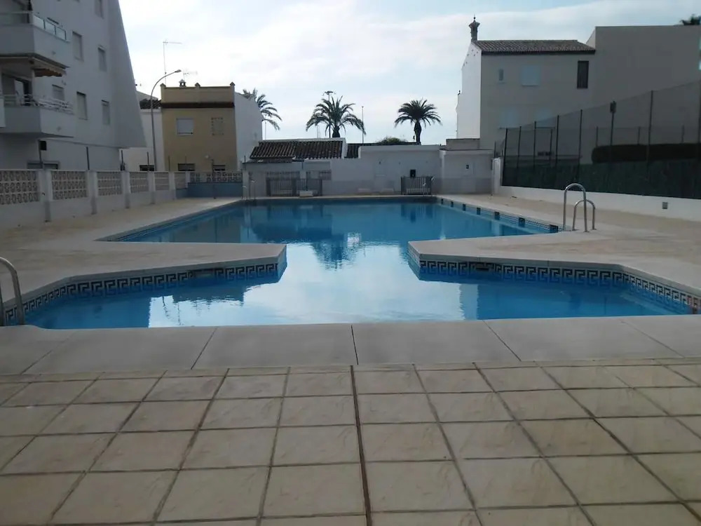 Studio in Caleta de Vélez, with Wonderful Sea View, Shared Pool, Enclosed Garden - 200 M From the Beach