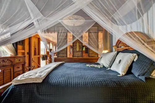 The Bali House and Cottage at Kehena Beach Hawaii