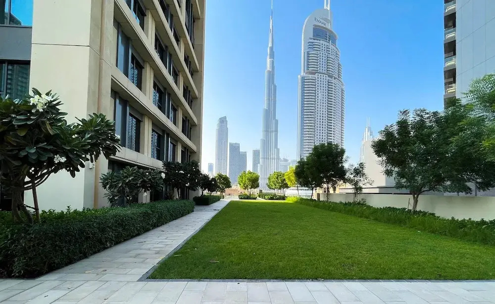 Extreme Luxury Burj Royal Balcony and Downtown View